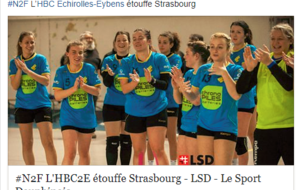 Article du LSD suite à la victoire de la N2F contre Strasbourg