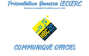 Communiqué officiel - Intronisation Vanessa Leclerc & ambitions