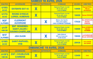 Rencontre des 18 et 19 avril 2026