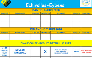 Rencontres du 7 juin 2026