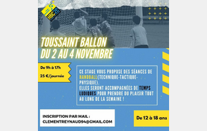 Toussaint Ballon - 02 au 04 Novembre