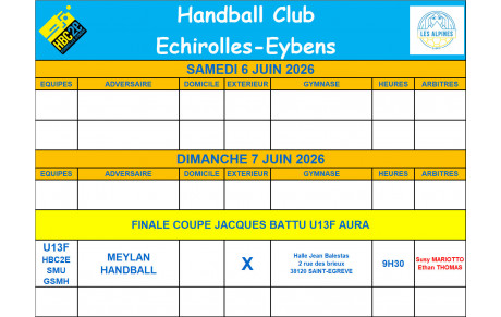 Rencontres du 7 juin 2026